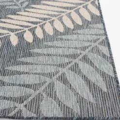 Fern Leaves Indoor/Outdoor Area Rug, 5X7-Kirkland's Home Clearance