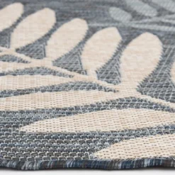 Fern Leaves Indoor/Outdoor Area Rug, 5X7-Kirkland's Home Clearance