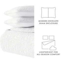 Floral Stitch 3-Pc. King Quilt Set-Kirkland's Home Best Sale