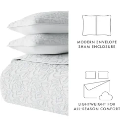 Floral Stitch 3-Pc. King Quilt Set-Kirkland's Home New