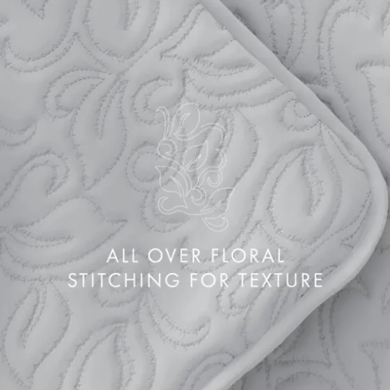 Floral Stitch 3-Pc. King Quilt Set-Kirkland's Home New