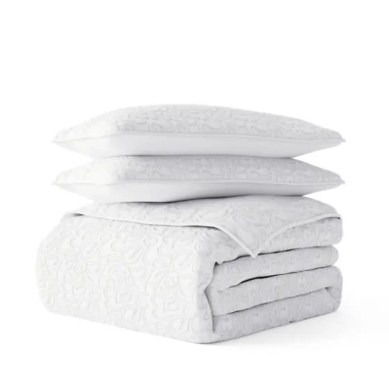 Floral Stitch 3-Pc. Queen Quilt Set-Kirkland's Home Store