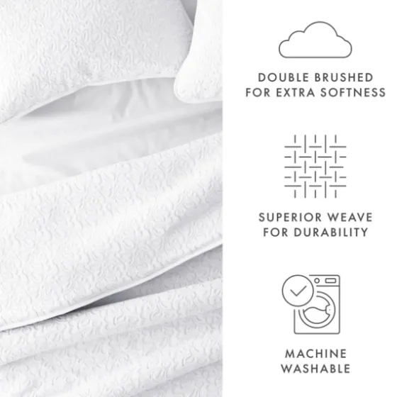 Floral Stitch 3-Pc. Queen Quilt Set-Kirkland's Home Store