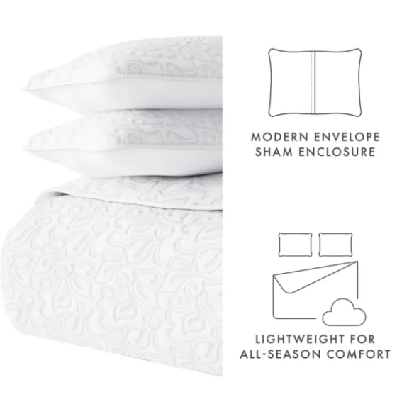 Floral Stitch 3-Pc. Queen Quilt Set-Kirkland's Home Store