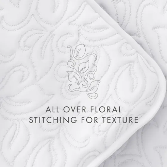 Floral Stitch 3-Pc. Queen Quilt Set-Kirkland's Home Store