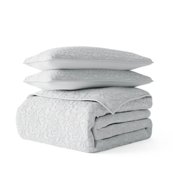 Floral Stitch 3-Pc. Queen Quilt Set-Kirkland's Home Best Sale