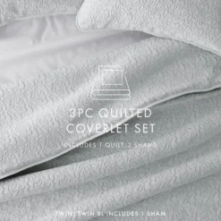 Floral Stitch 3-Pc. Queen Quilt Set-Kirkland's Home Best Sale