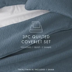Floral Stitch 2-Pc. Twin Quilt Set-Kirkland's Home Clearance