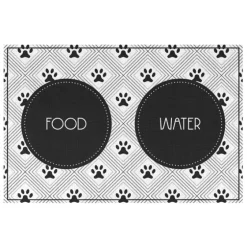 Food And Water Bowl Floor Mat, 19X28-Kirkland's Home Best