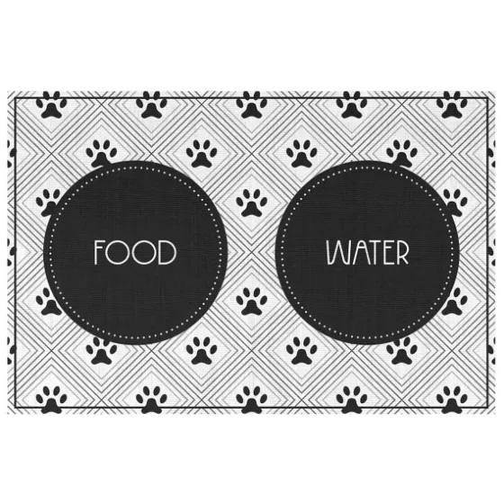 Food And Water Bowl Floor Mat, 19X28-Kirkland's Home Best