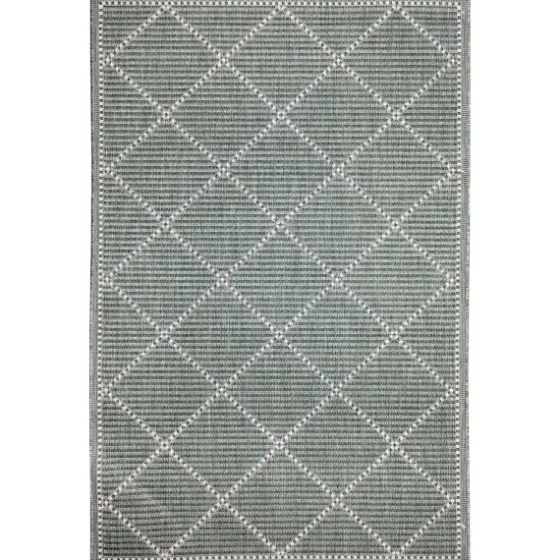 Forest Geo Lattice Outdoor Area Rug, 4X7-Kirkland's Home Shop
