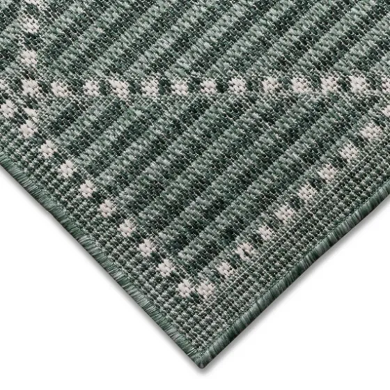 Forest Geo Lattice Outdoor Area Rug, 4X7-Kirkland's Home Shop