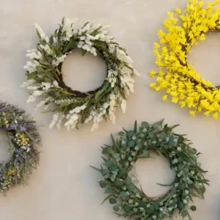 Forsythia Flowers Wreath-Kirkland's Home Cheap