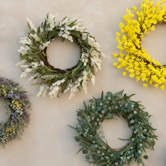 Forsythia Flowers Wreath-Kirkland's Home Cheap