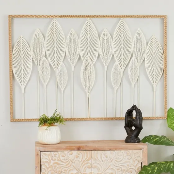Framed Cut-Out Leaves Wall Plaque-Kirkland's Home Cheap