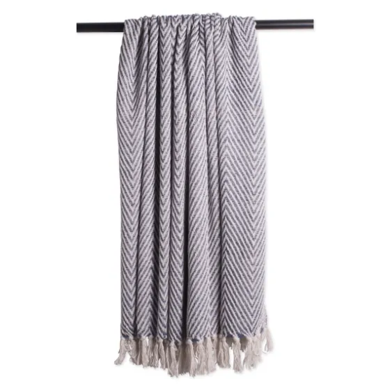 French Chevron And Fringe Throw-Kirkland's Home Cheap