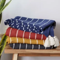 French Slub Stripe Decorative Throw-Kirkland's Home Online