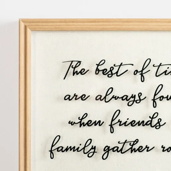 Friends & Family Gather Round Glass Wall Plaque-Kirkland's Home Best Sale