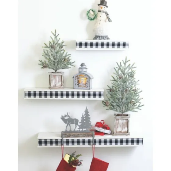 Frosted Pinecone Tree In Whitewash Planter, 24 In.-Kirkland's Home Best