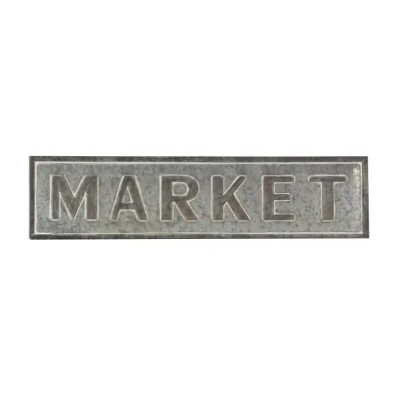 Galvanized Iron Market Wall Sign-Kirkland's Home New