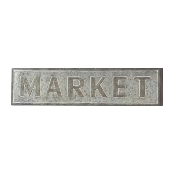Galvanized Iron Market Wall Sign-Kirkland's Home New
