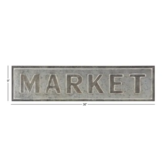 Galvanized Iron Market Wall Sign-Kirkland's Home New