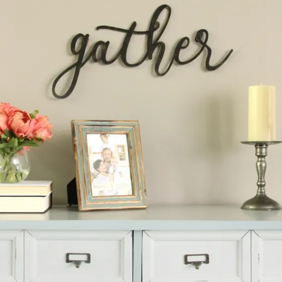 Gather Script Wall Plaque-Kirkland's Home Sale