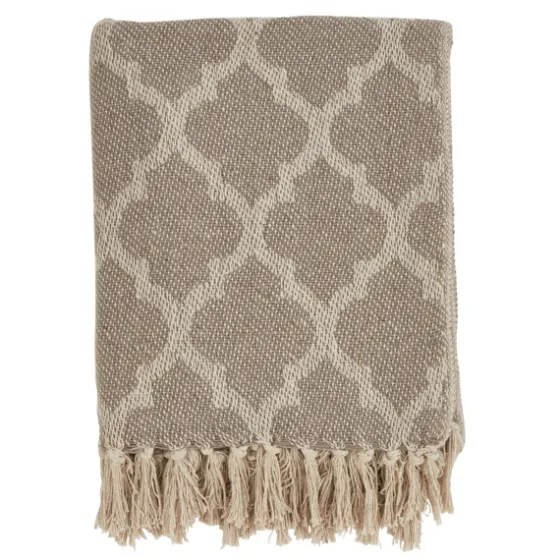 Geometric Fringe Throw Blanket-Kirkland's Home New