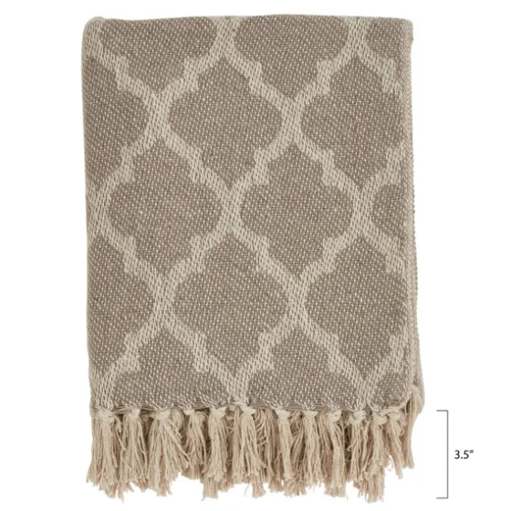 Geometric Fringe Throw Blanket-Kirkland's Home New