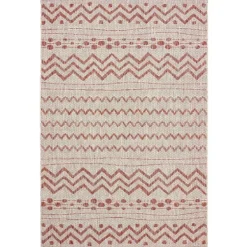 Geometric Stripe Sun Shower Outdoor Area Rug, 7X9-Kirkland's Home New