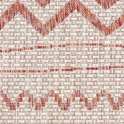 Geometric Stripe Sun Shower Outdoor Area Rug, 5X8-Kirkland's Home Clearance