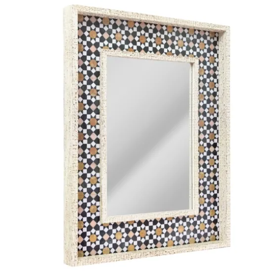 Geometric Tile Print Mirror-Kirkland's Home Flash Sale