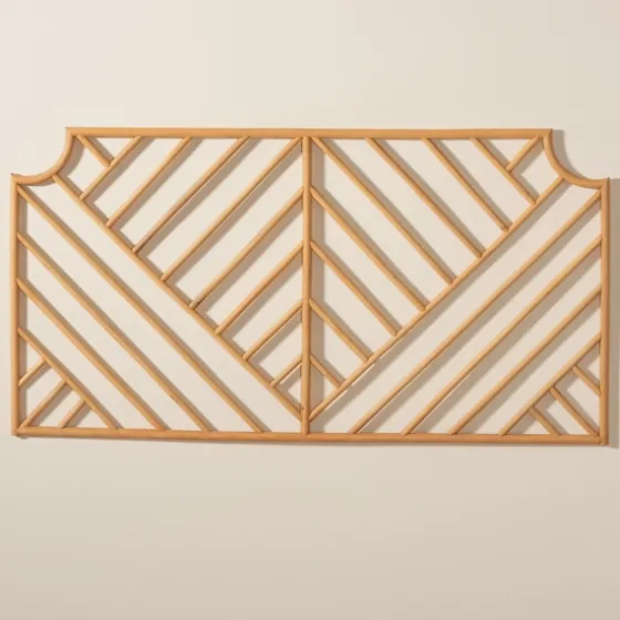 Geometric Weave Rat Queen Headboard-Kirkland's Home Flash Sale