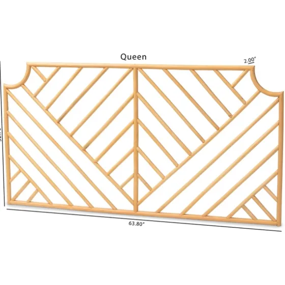 Geometric Weave Rat Queen Headboard-Kirkland's Home Flash Sale