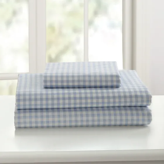 Gingham Queen 3-Pc. Sheet Set-Kirkland's Home Sale