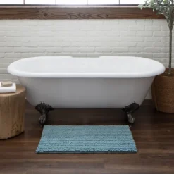 Glacier Lofty Pile Chenille Bath Mat, 24 In.-Kirkland's Home Online