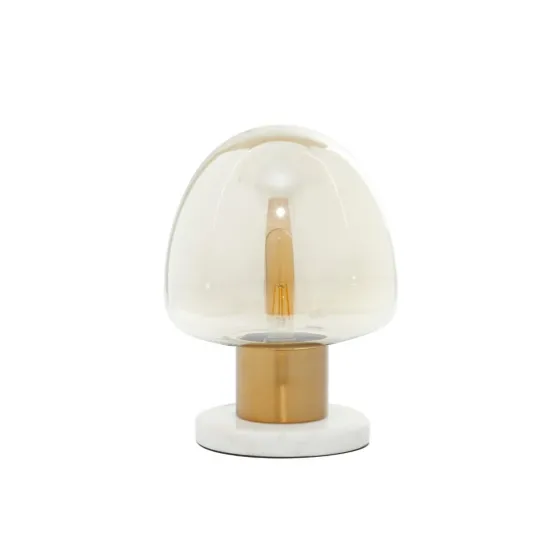 Glass Shade Gold Mushroom Table Lamp-Kirkland's Home Cheap