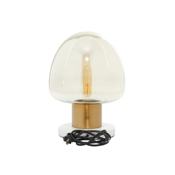 Glass Shade Gold Mushroom Table Lamp-Kirkland's Home Cheap