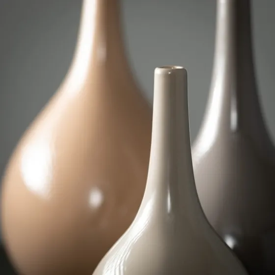 Glossy Earth Tone 3-Pc. Decorative Vase Set-Kirkland's Home New