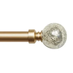 Gold Aged Mercury Sphere Curtain Rod, 72 In.-Kirkland's Home Outlet