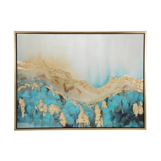 Gold Geode Slice Framed Canvas Art Print-Kirkland's Home Best