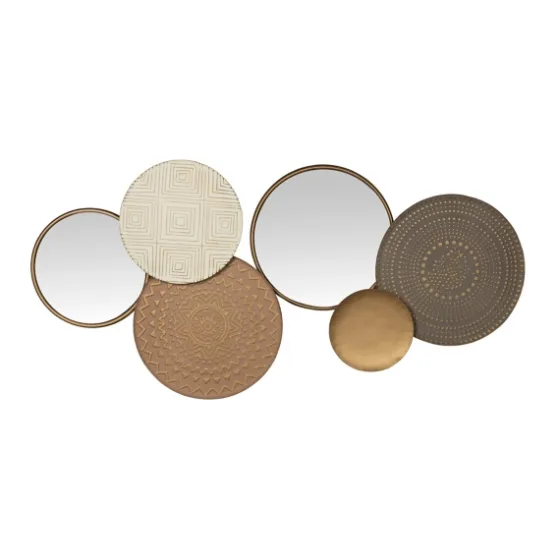 Gold Layered Plates With Mirrors Wall Plaque-Kirkland's Home Hot