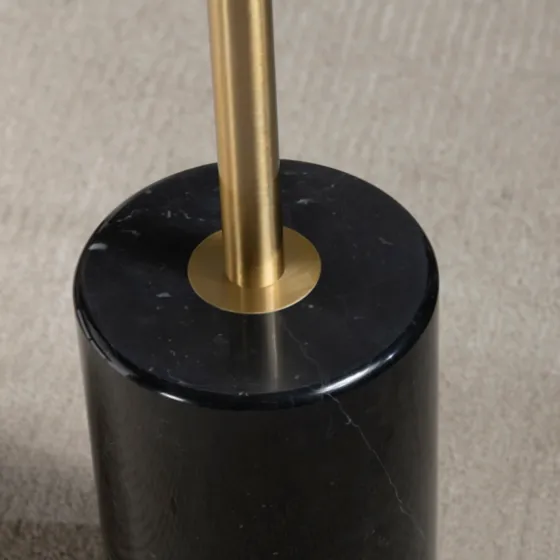 Gold Metal And Black Marble Base Floor Lamp-Kirkland's Home Hot