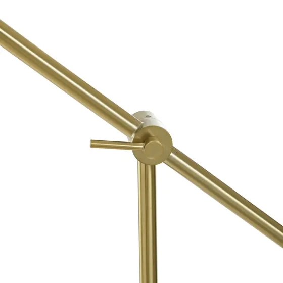 Gold Ribbed Glass Task Floor Lamp-Kirkland's Home Shop