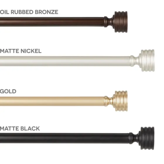 Gold Stacked Cylinder Curtain Rod, 72 In.-Kirkland's Home Best Sale