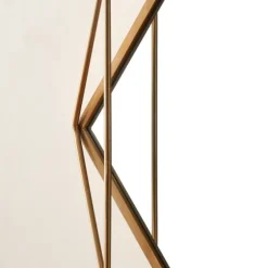 Gold Wire Metal Hexagon Frame Wall Mirror-Kirkland's Home Hot