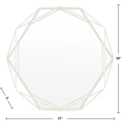 Gold Wire Metal Hexagon Frame Wall Mirror-Kirkland's Home Hot