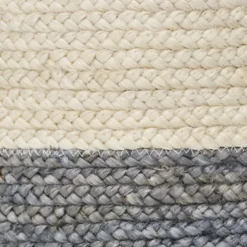 Gray And White Woven Basket With Tassel, 17 In.-Kirkland's Home Discount