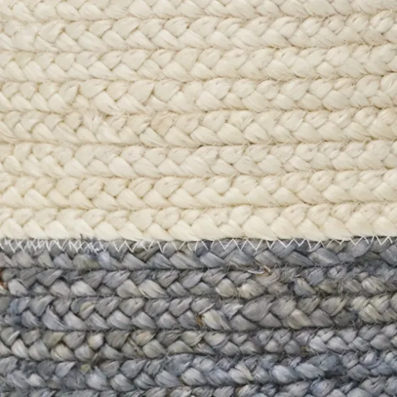 Gray And White Woven Basket With Tassel, 17 In.-Kirkland's Home Discount