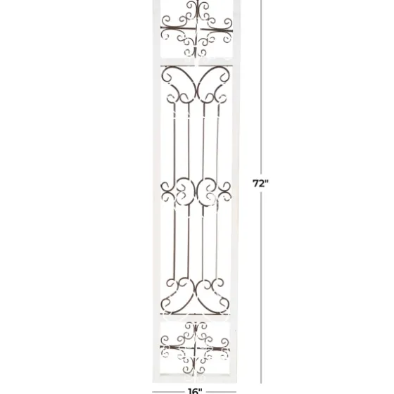 Gray Angelic Scrollwork Panel Wall Plaque-Kirkland's Home Online